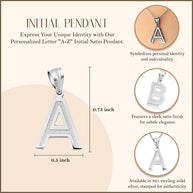 .925 Sterling Silver Personalized Letter 