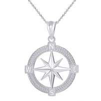 Mystical North Star Pendant Necklace in Sterling Silver