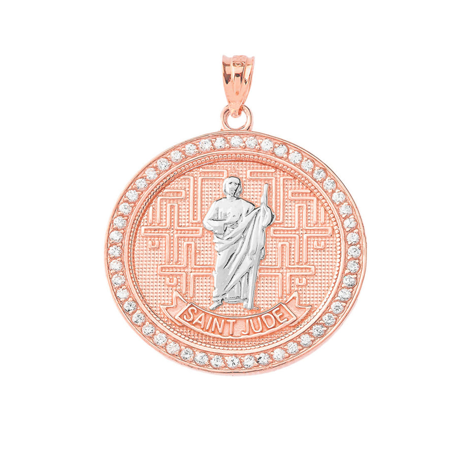 Gold Religious Patron Saint Helena Oval Medallion Pendant Necklace (Available in Yellow/Rose/White) (Copy)