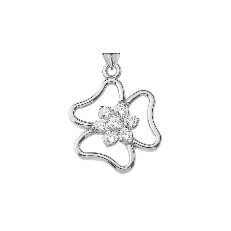 Three Leaf Clover Pendant in Gold (Yellow/Rose/White)