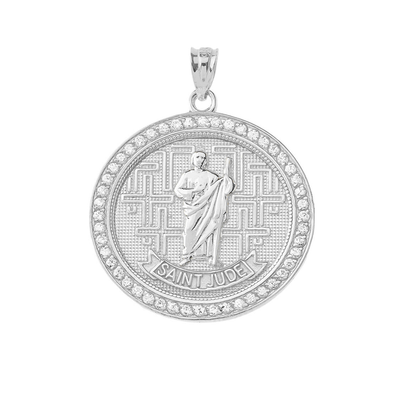 Gold Religious Patron Saint Helena Oval Medallion Pendant Necklace (Available in Yellow/Rose/White) (Copy)