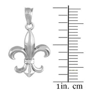 Gold Fleur-de-Lis Charm Pendant Necklace(Available in Yellow/Rose/White)