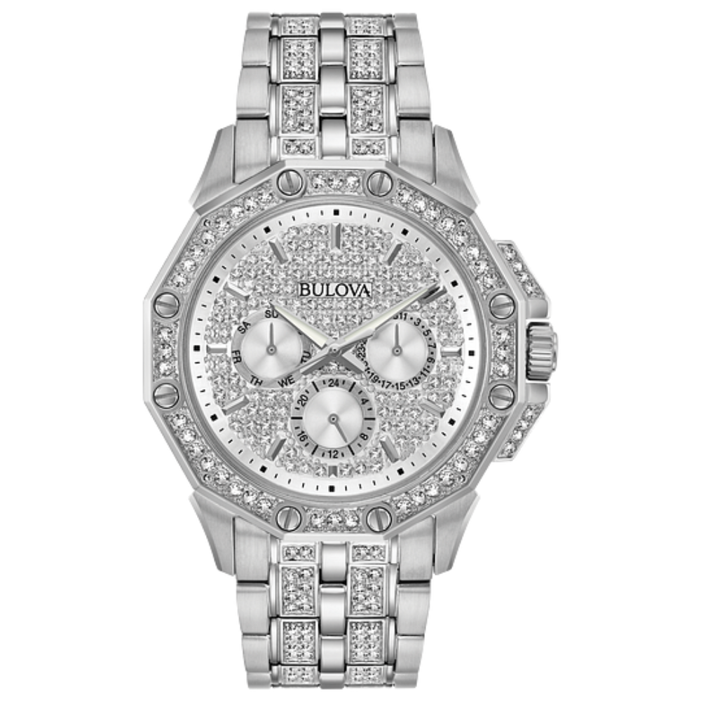 96C134 Bulova Men's Octava Silver Dial Watch