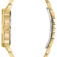 98C126 Bulova Crystal Silver Dial Gold-Tone Men's Watch