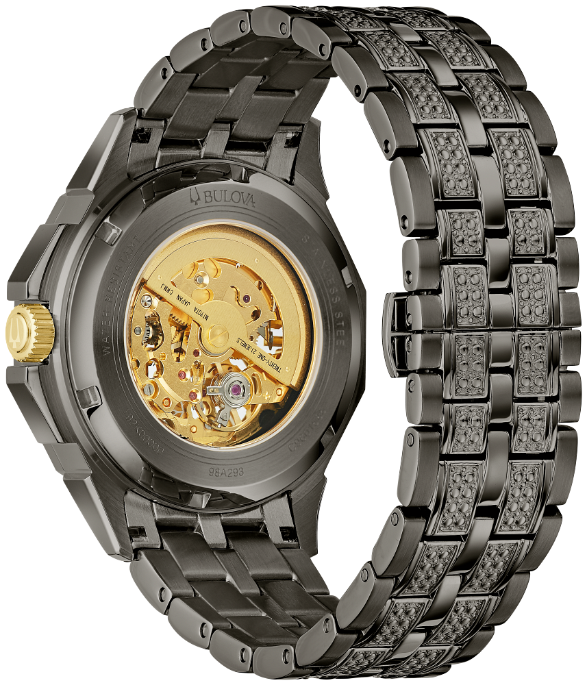 98A293 Bulova Octava Crystal Gray Automatic Men's Watch