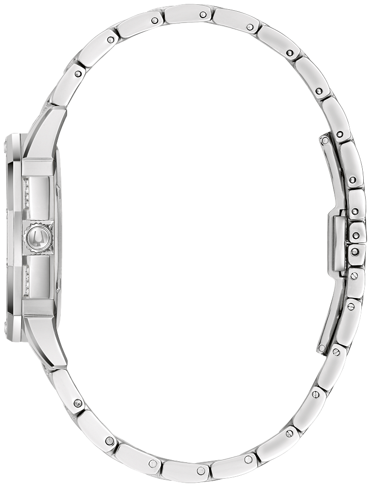 96L305 Bulova Octava Quartz Crystal Silver Dial Ladies Watch