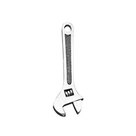 Sterling Silver Oxidized Large Wrench Pendant Necklace