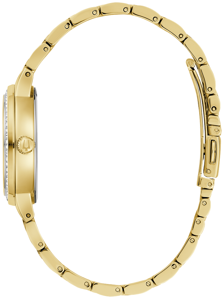 Bulova 97L176 Phantom Crystal Champagne Dial Ladies Watch