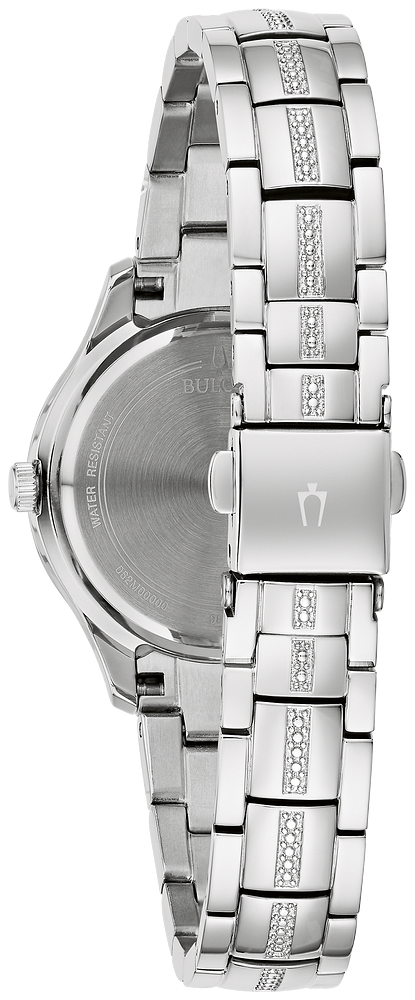 96L291 Bulova Phantom Stainless Steel Crystal Quartz Women's Watch