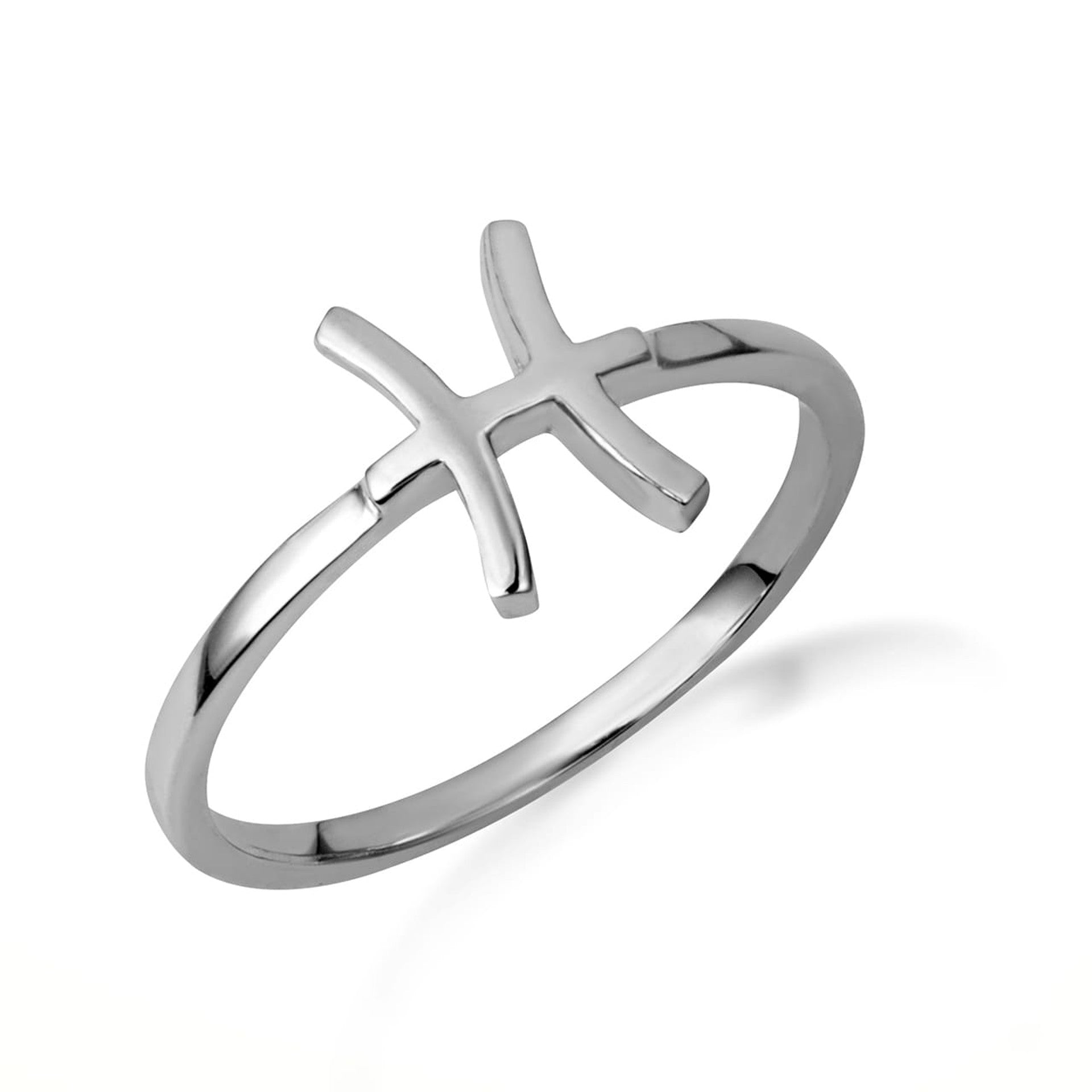.925 Sterling Silver Personalized Zodiac Sign Band Ring