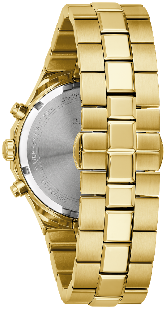 Bulova 97B232 Prestige Chronograph Quartz Gold Tone Men's Watch