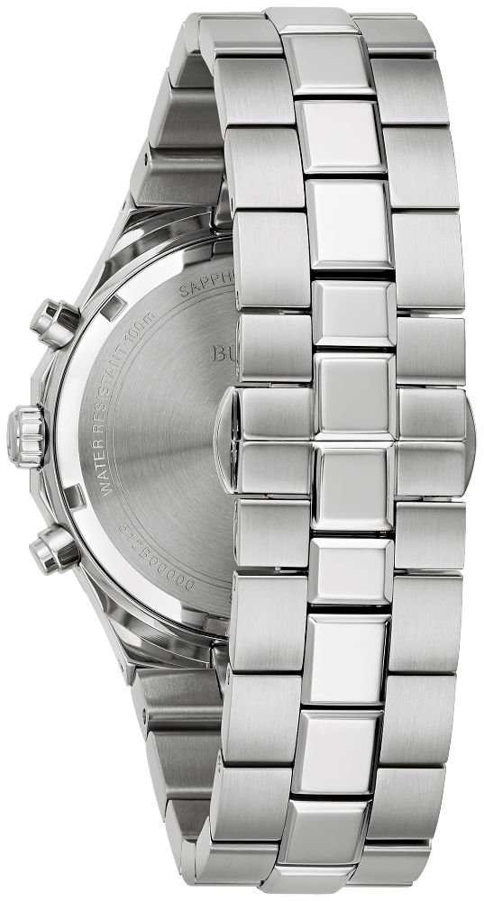 Bulova 96B459 Prestige Classic Chronograph Silver Tone Men's Watch