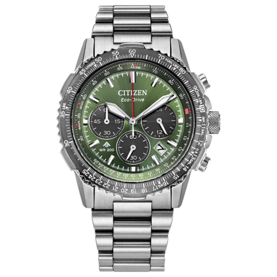 Citizen CA4664-60W Promaster Navihawk Khaki Green Dial Men's Watch
