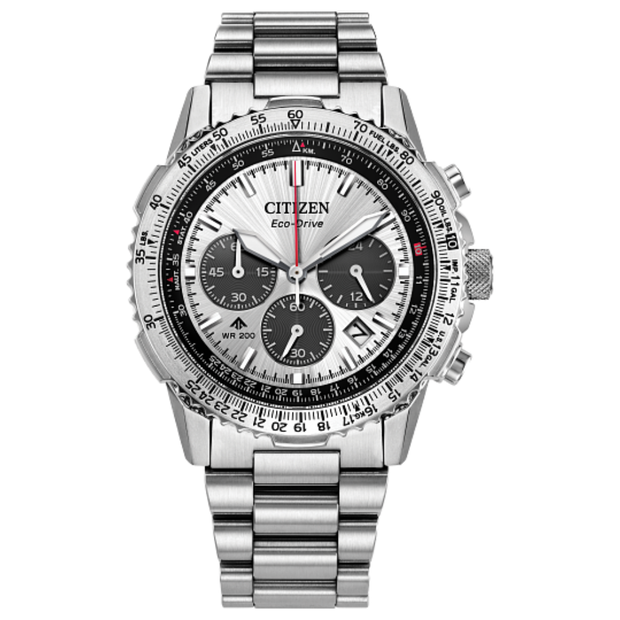 Citizen CA4660-61A Promaster Navihawk Chronograph Silver Dial Men's Watch