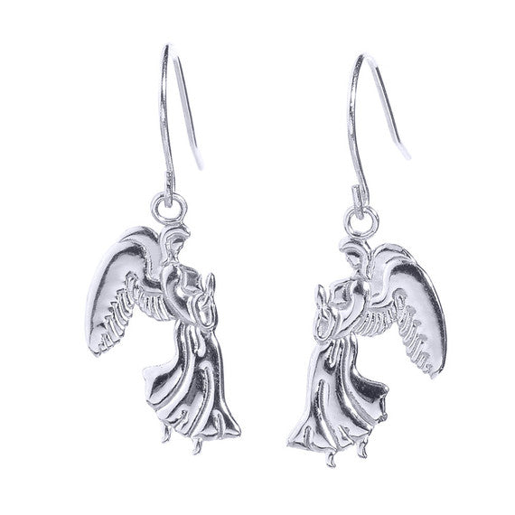 Gold Praying Angels Earrings (Available In Yellow/White Gold)