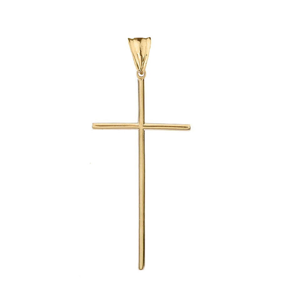 Gold Dainty Cross Pendant Necklace (1.70