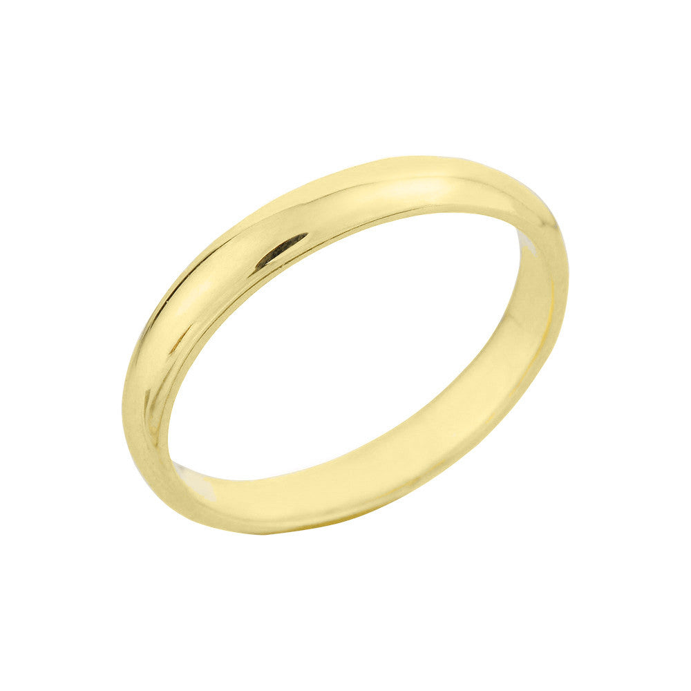 Gold Classic Wedding Band 3MM (Available in Yellow/Rose/White Gold)