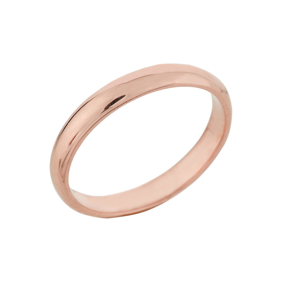 Gold Classic Wedding Band 3MM (Available in Yellow/Rose/White Gold)