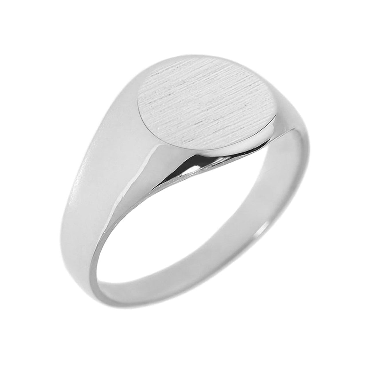 .925 Sterling Silver Men's Engravable Signet Ring