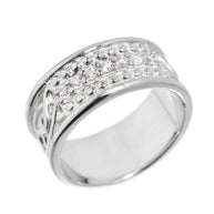 Gold Celtic Knot Diamond Wedding Band (Available in Yellow/Rose/White Gold) - Ring