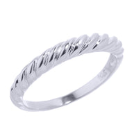 Gold Stackable Twisted Band Ring (Available in Yellow/Rose/White Gold)