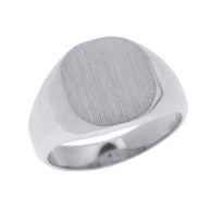 Solid Gold Engravable Men's Signet Ring(Available in Yellow/White Gold)