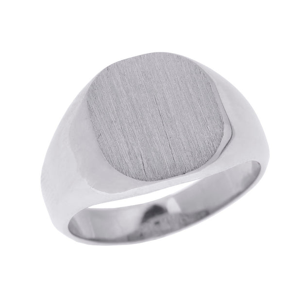 Solid Gold Engravable Men's Signet Ring(Available in Yellow/White Gold)