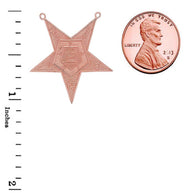 Order of the Eastern Star (OES) Masonic Necklace in Gold (Yellow/Rose/White)