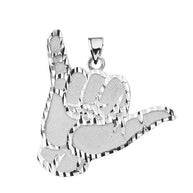 Sterling Silver Hang Loose Hand (1.13