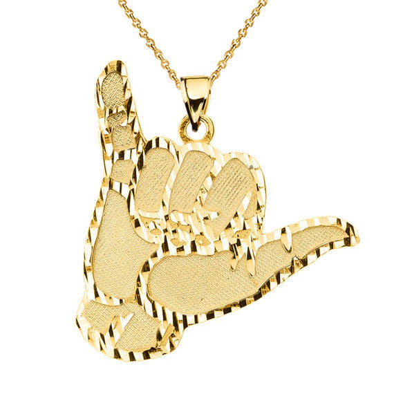 Gold Hang Loose Hand (1.13