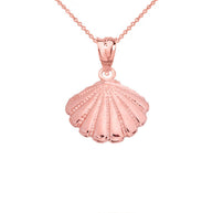 Gold Cockle Sea Shell(Available In Yellow/Rose/White Gold)