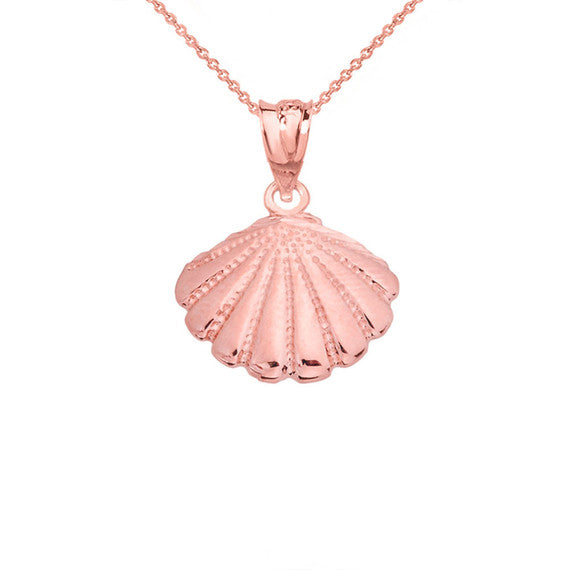 Gold Cockle Sea Shell(Available In Yellow/Rose/White Gold)