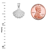Cockle Sea Shell in Sterling Silver
