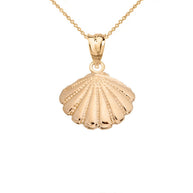 Gold Cockle Sea Shell(Available In Yellow/Rose/White Gold)