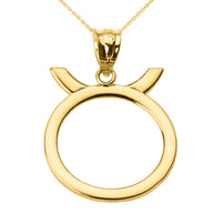 10K/14K Gold Zodiac Sign Custom Necklace (Available in Yellow Gold, Rose Gold, White Gold)
