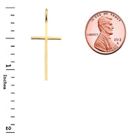 10K/14K Gold Dainty Cross Necklace (1.16