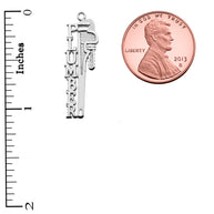 Sterling Silver Plumber Tool Wrench Pendant Necklace