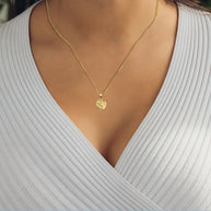 Gold Soccer Ball Sports Pendant Necklace (Available in Yellow/Rose/White Gold)