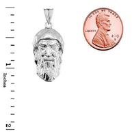 Saint Charbel/Sharbel Makhlouf Pendant Necklace in Sterling Silver