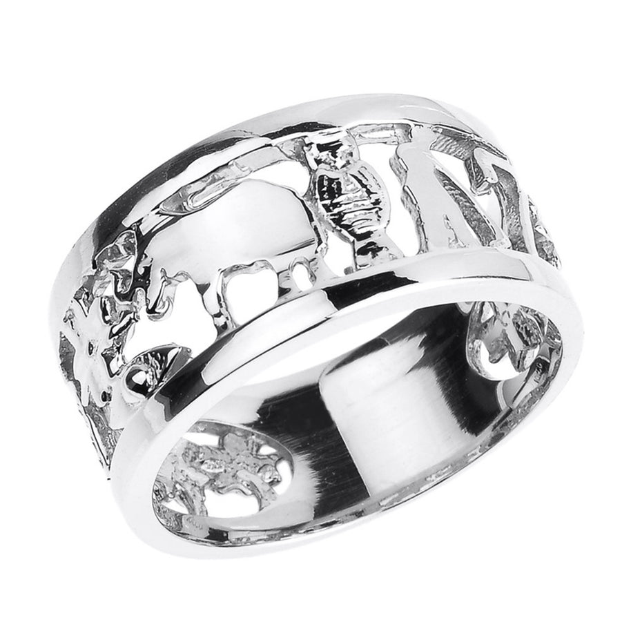Solid Gold Unisex Lucky Ring(Available in Yellow/Rose/White)