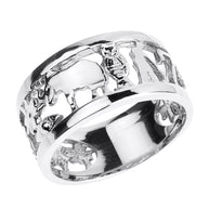 Solid Gold Unisex Lucky Ring(Available in Yellow/Rose/White)