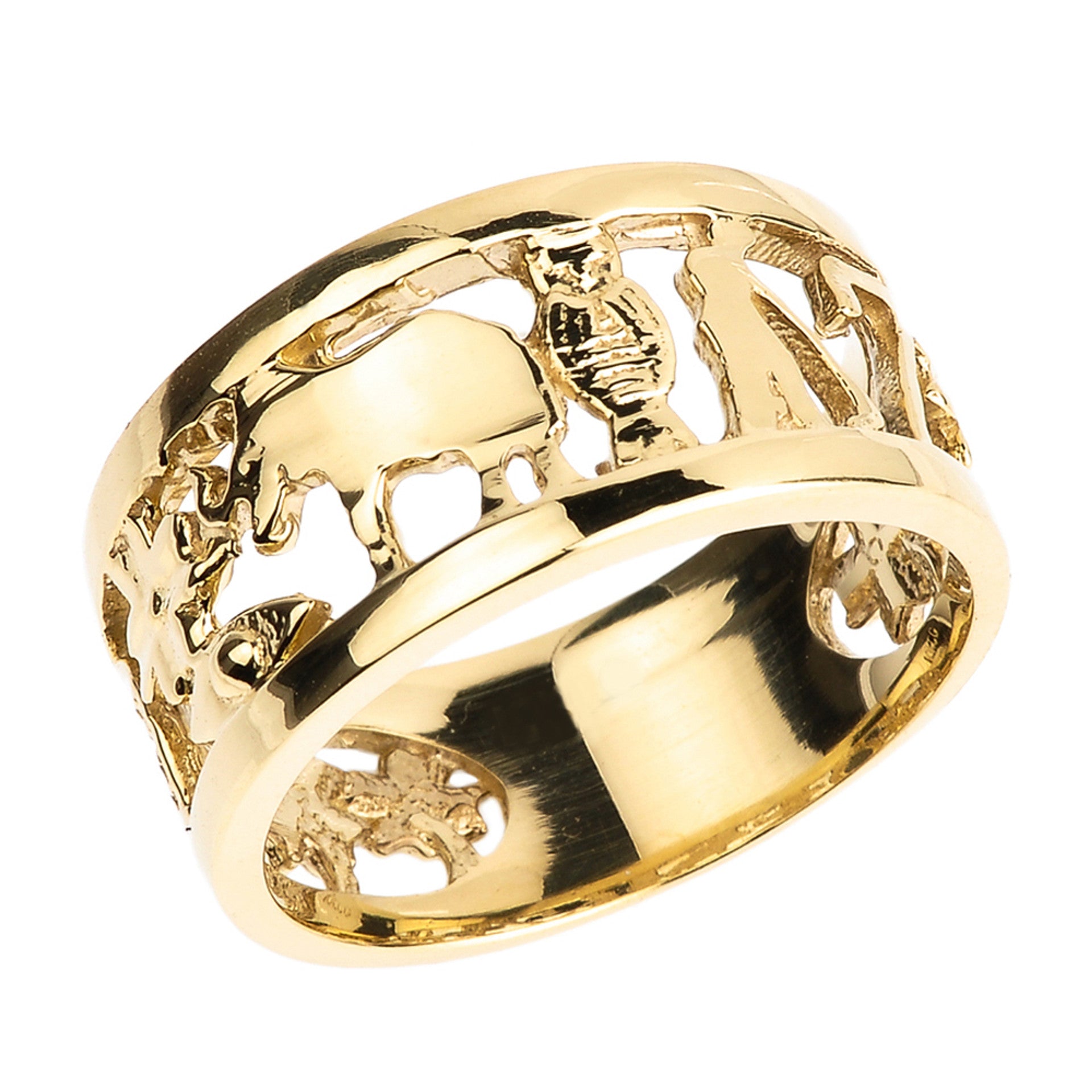 Solid Gold Unisex Lucky Ring(Available in Yellow/Rose/White)