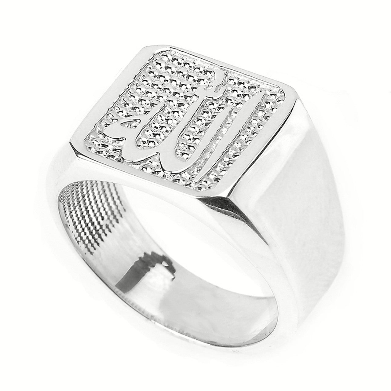 Sterling Silver Men's Allah Ring