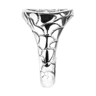 Sterling Silver Star of David Men's Ring