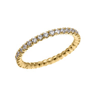 14K Gold 0.5 Carat Diamond Wedding Band Ring (Available in Yellow/Rose/White Gold)