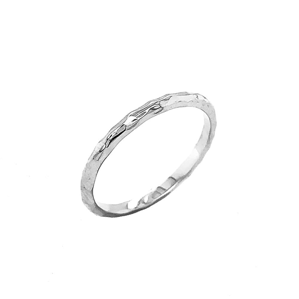 .925 Sterling Silver Diamond Cut Wedding Band Ring