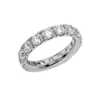 .925 Sterling Silver Custom Birthstone Eternity Band Ring