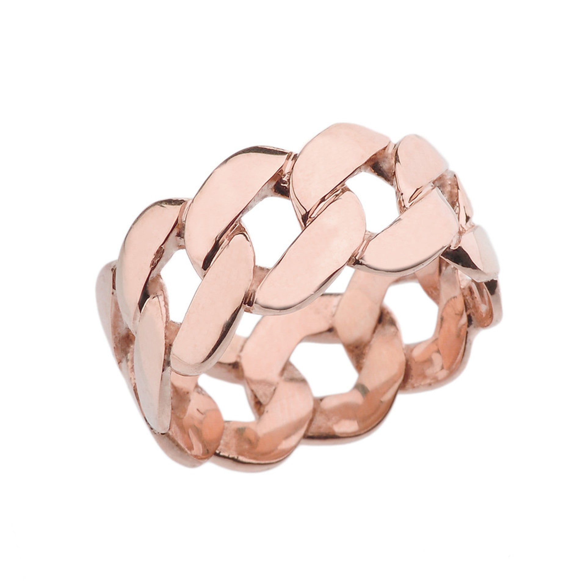 Men’s Gold Cuban Link Ring (Available in Yellow Gold, Rose Gold, White Gold)