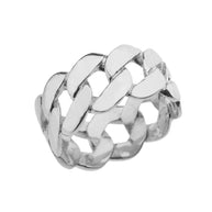 Men’s Gold Cuban Link Ring (Available in Yellow Gold, Rose Gold, White Gold)