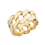Men’s Gold Cuban Link Ring (Available in Yellow Gold, Rose Gold, White Gold)